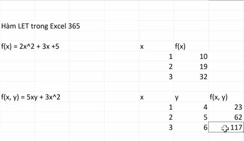 Thủ Thuật Sử Dụng Hàm LET Trong Excel 365