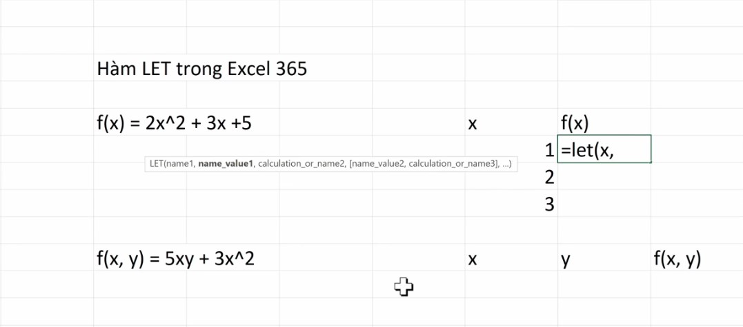 Thủ Thuật Sử Dụng Hàm LET Trong Excel 365