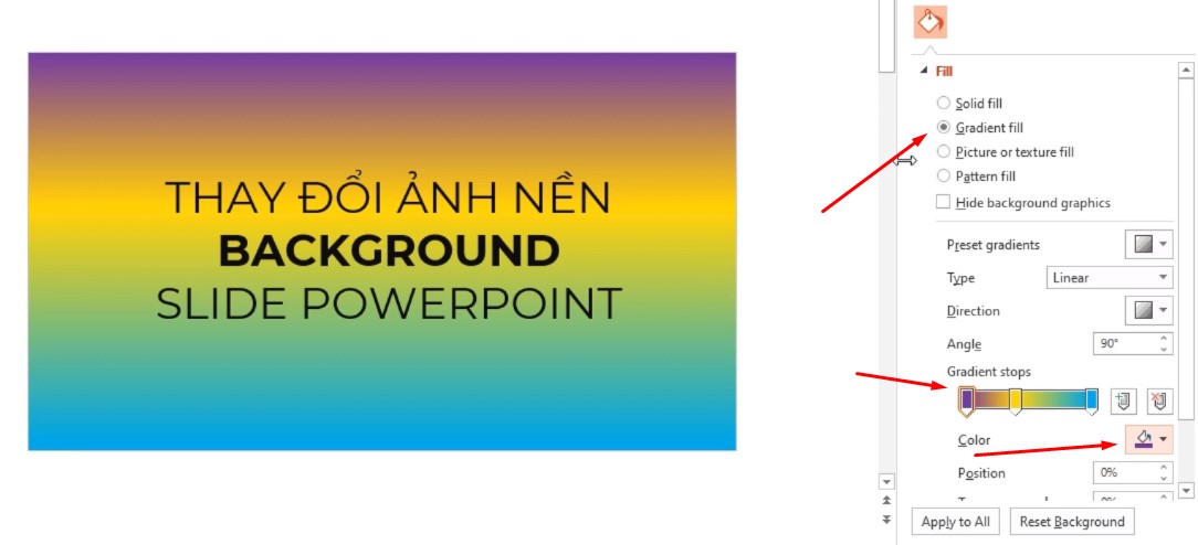 Thay đổi hình nền Powerpoint 2003 2007 2010 2013 2016 2019  Nam  Loan