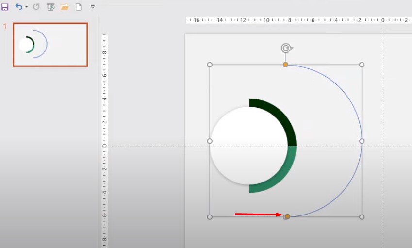 Bước 2: Vẽ hình Oval trên slide