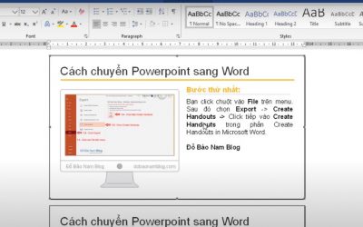 Cách chuyển powerpoint sang word dễ dàng