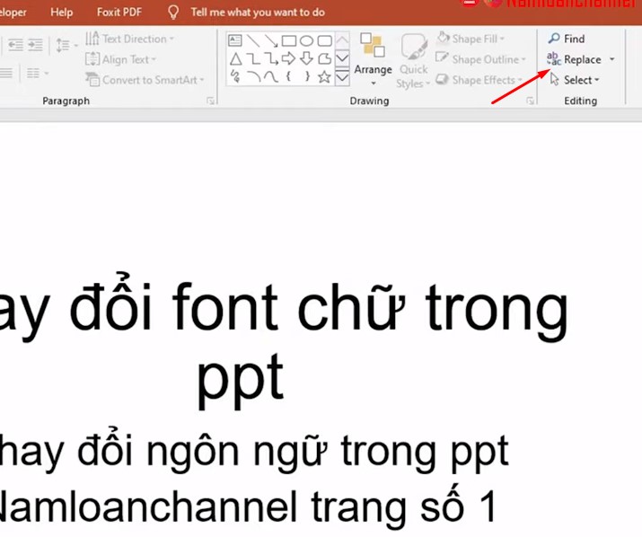 Cách thay đổi mặc định font chữ trong powerpoint 1