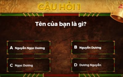 Cách tạo game rung chuông vàng powerpoint