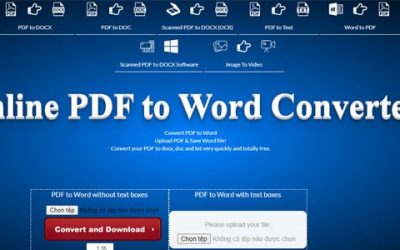 Công cụ giúp chuyển PDF sang Word miễn phí, không bị lỗi font