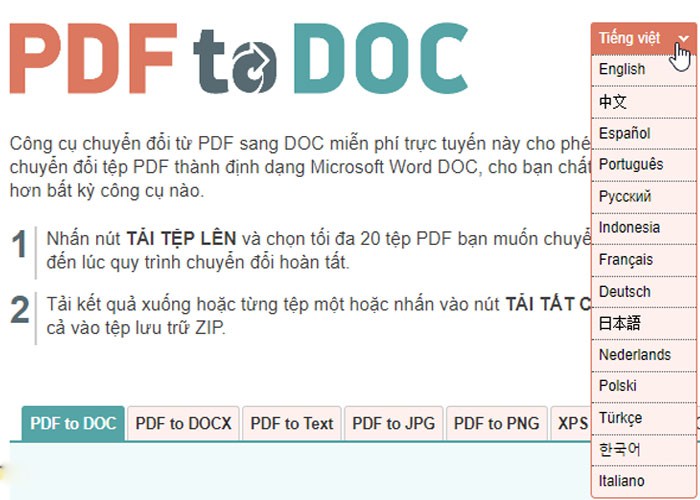 5 cách chuyển đổi PDF sang Word online đơn giản