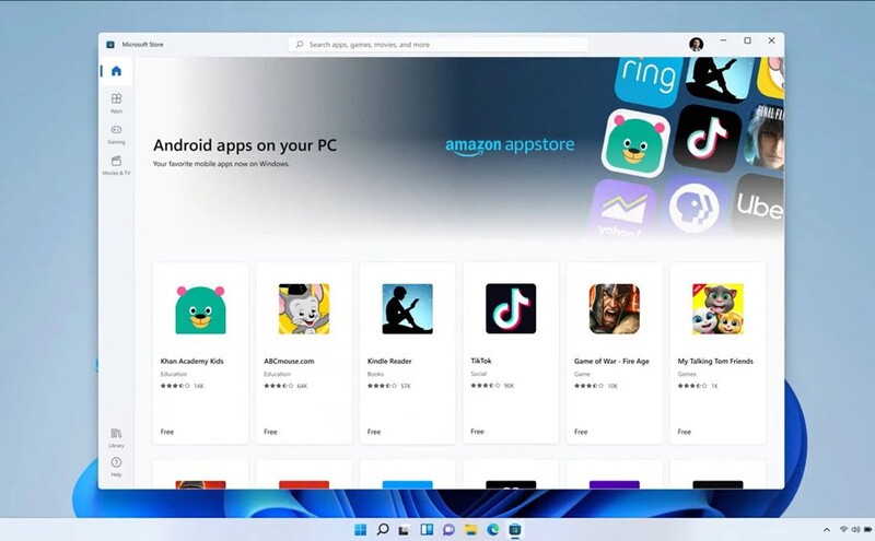 windows 11 tích hợp với ứng dụng android