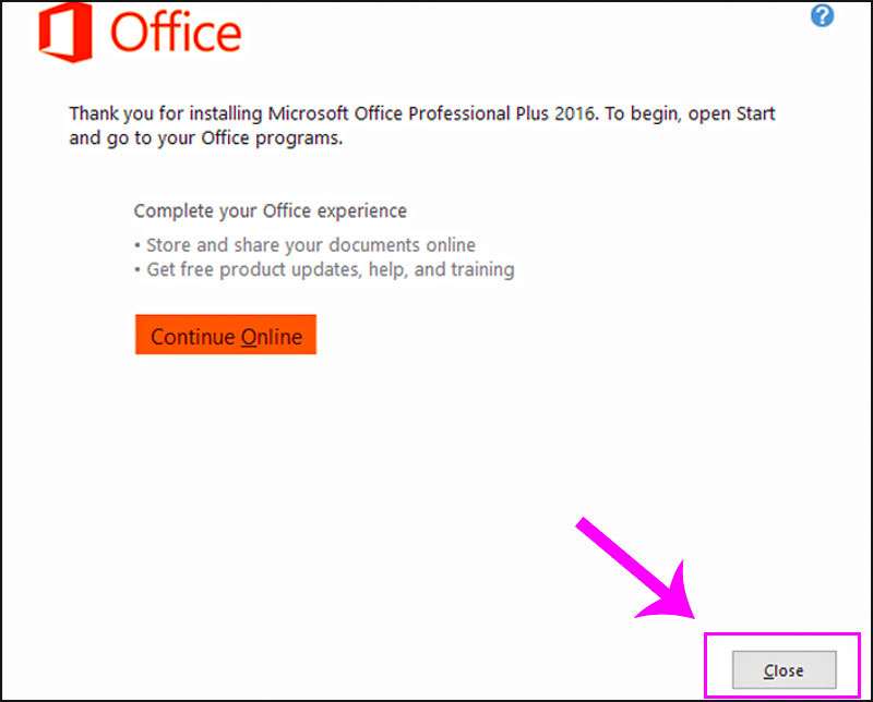 Key Office 2016 Professional Plus - Active Trên 1 PC 20