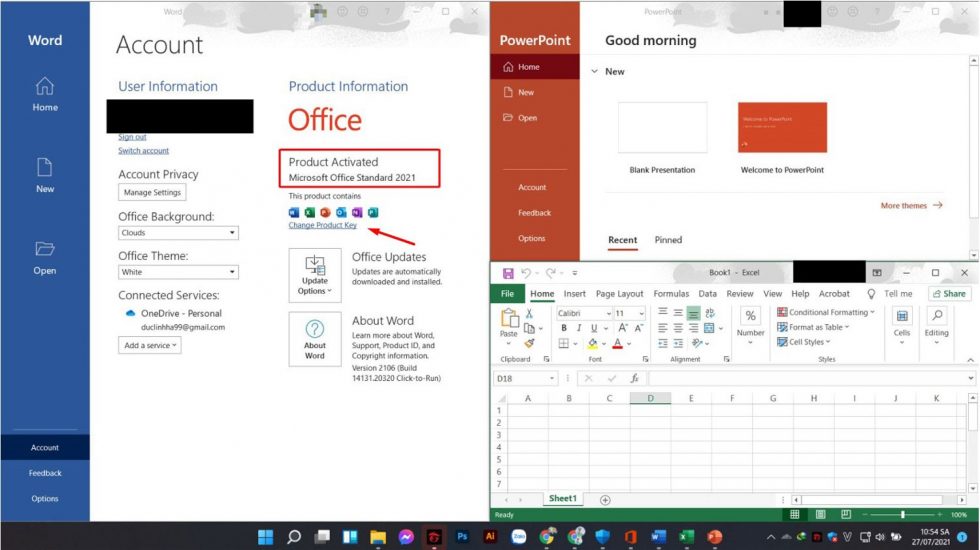 Key Office 2021 Professional Plus - Active Trên 1 PC - AIIE