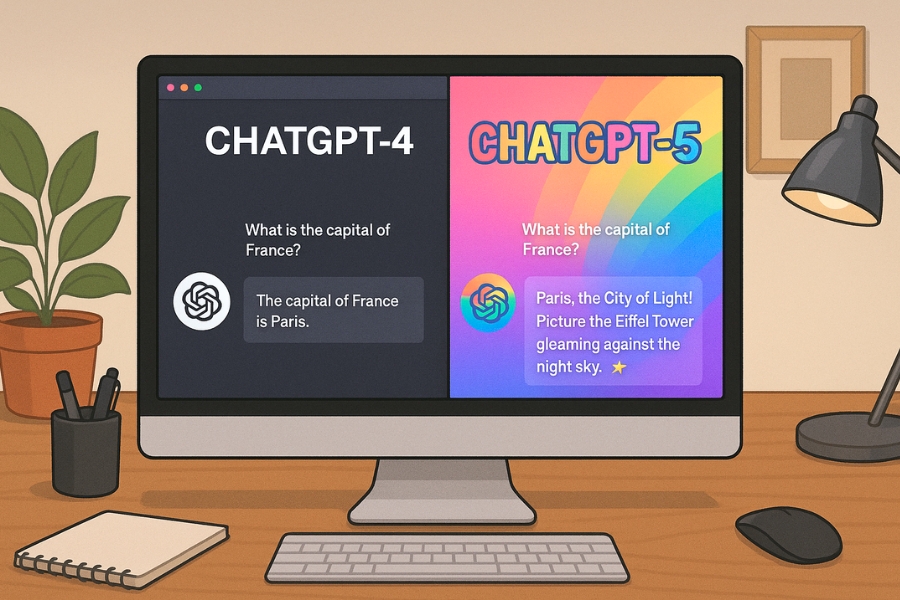ChatGPT 4 Và ChatGPT 5 – Những Khác Biệt Không Chỉ Nằm Ở Con Số