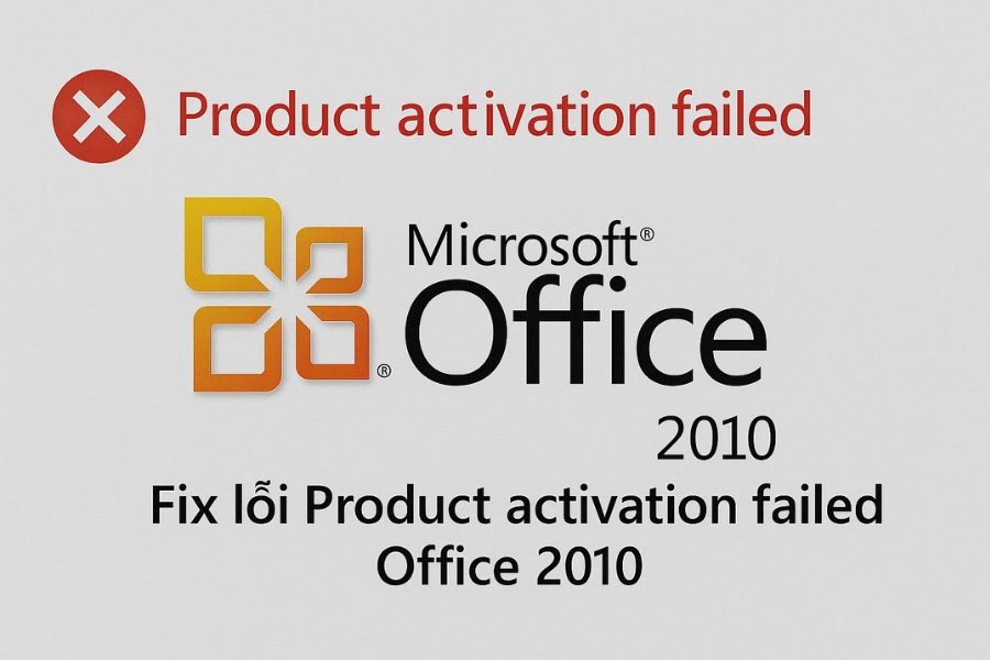 Hướng dẫn chi tiết Fix lỗi Product Activation Failed trong Office 2010