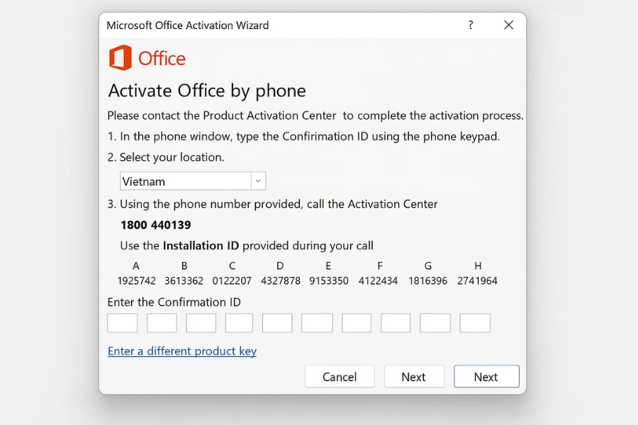Hướng dẫn xử lý khi không thể kích hoạt bản quyền Office 2016 7