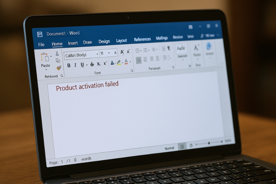 Hướng dẫn xử lý lỗi Product activation failed trên Office 2021