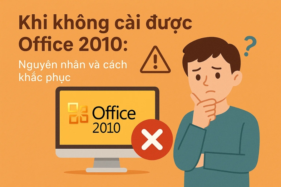 Khi không cài được Office 2010: Nguyên nhân và cách khắc phục