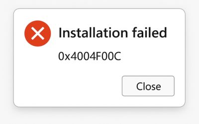 Lỗi Cài Đặt 0x4004F00C Office 2019 – Nguyên Nhân, Cách Khắc Phục