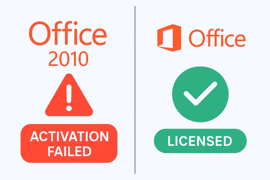 Lỗi Không Thể Kích Hoạt Bản Quyền Office 2010