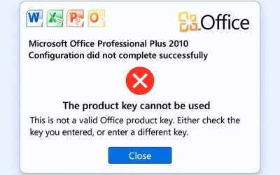 Lỗi Không Thể Kích Hoạt Bản Quyền Office 2010 – Vì Sao Và Xử Lý Thế Nào?