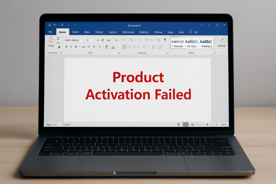 Lỗi “Product activation failed” trong Office 365 – Nguyên nhân và cách xử lý 4