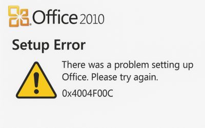 Lỗi cài đặt 0x4004F00C Office 2010 – Nguyên nhân, cách xử lý
