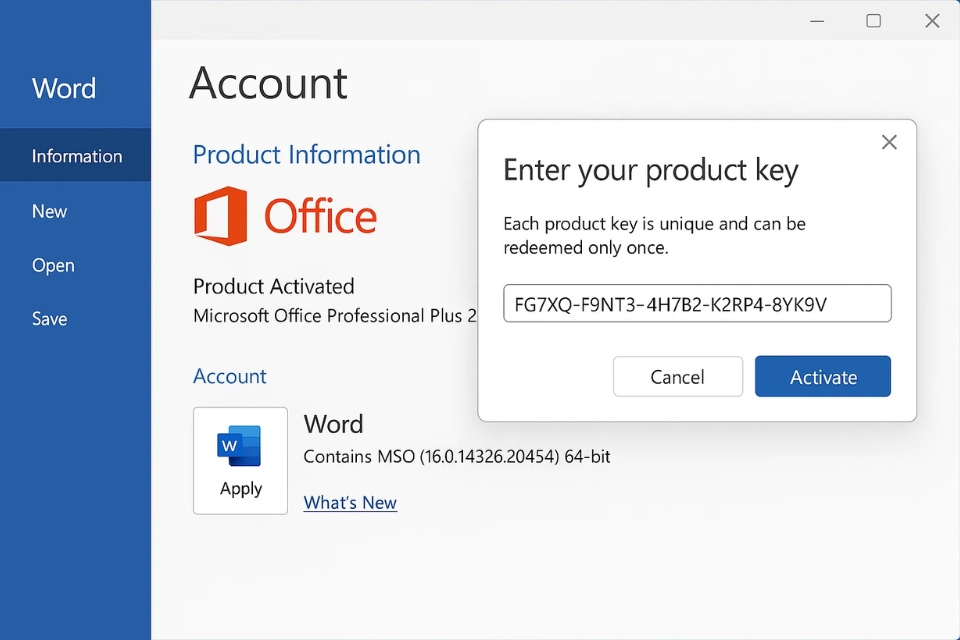 Lỗi không thể kích hoạt bản quyền Office 2019 10
