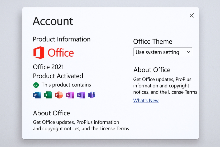 Lỗi không thể kích hoạt bản quyền Office 2021 nguyên nhân và cách xử lý