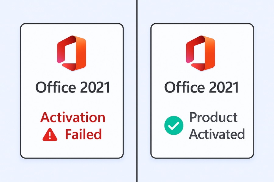Lỗi không thể kích hoạt bản quyền Office 2021 nguyên nhân và cách xử lý