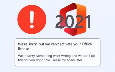 Lỗi không thể kích hoạt bản quyền Office 2021 – nguyên nhân và cách xử lý