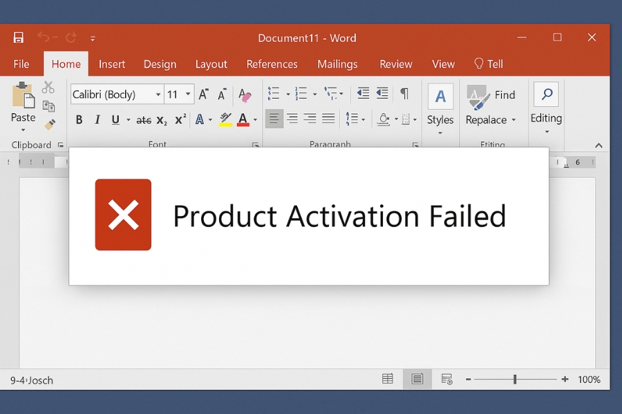Sửa lỗi “Product Activation Failed” Office 2016 – Nỗi lo quen mặt nhưng không khó xử lý