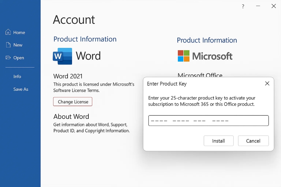 Sửa lỗi Product Activation Failed Office 2021 4