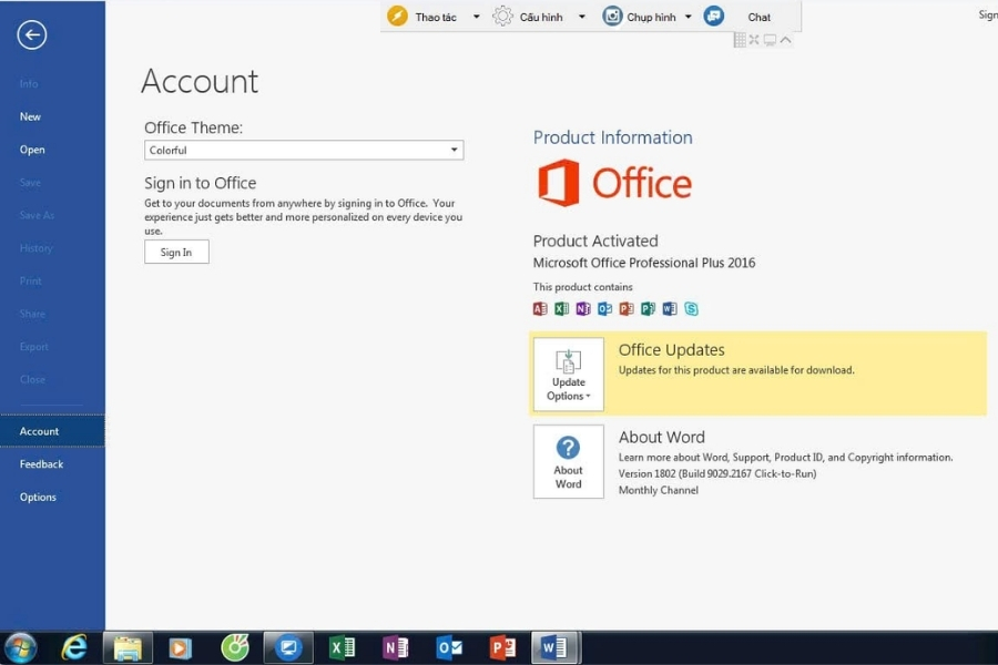 Sửa lỗi “Product Activation Failed” trên Office 2016: Hướng dẫn chi tiết, dễ hiểu 31 Sửa lỗi “Product Activation Failed” trên Office 2016: Hướng dẫn chi tiết, dễ hiểu 27