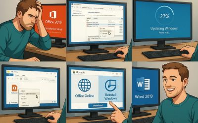 Cách thực hiện khi không cài được Office 2019