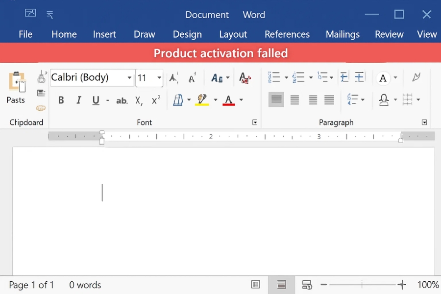 Hướng dẫn xử lý lỗi Product activation failed trong Office 365 5