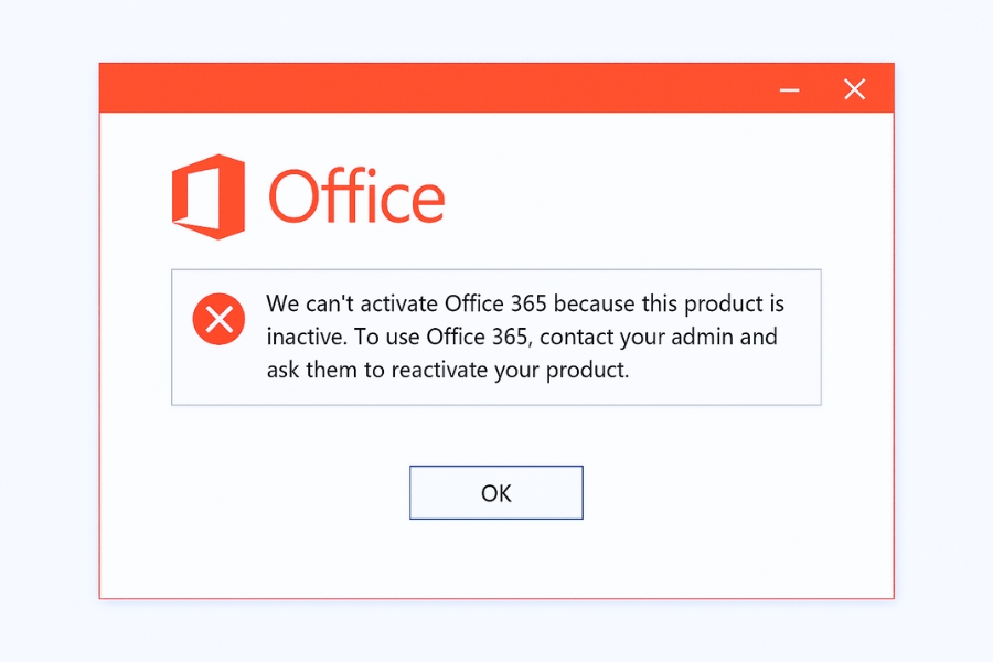 Cách thực hiện khi không thể kích hoạt bản quyền Office 365