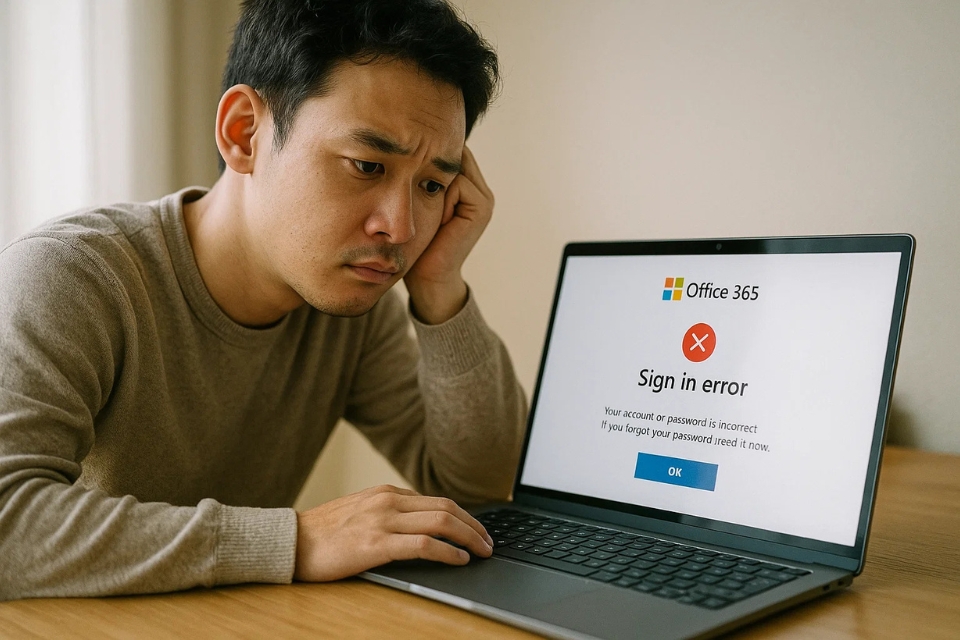 Cách thực hiện không đăng nhập được tài khoản Microsoft Office 365