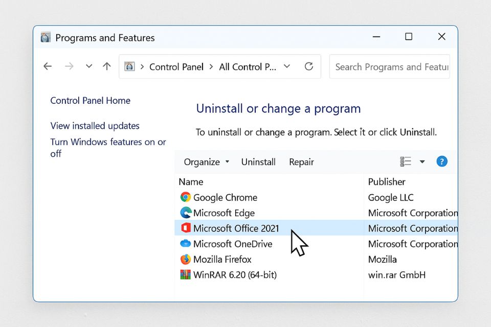 Hướng Dẫn Sửa Office Bằng Control Panel Trên Office 2021 26