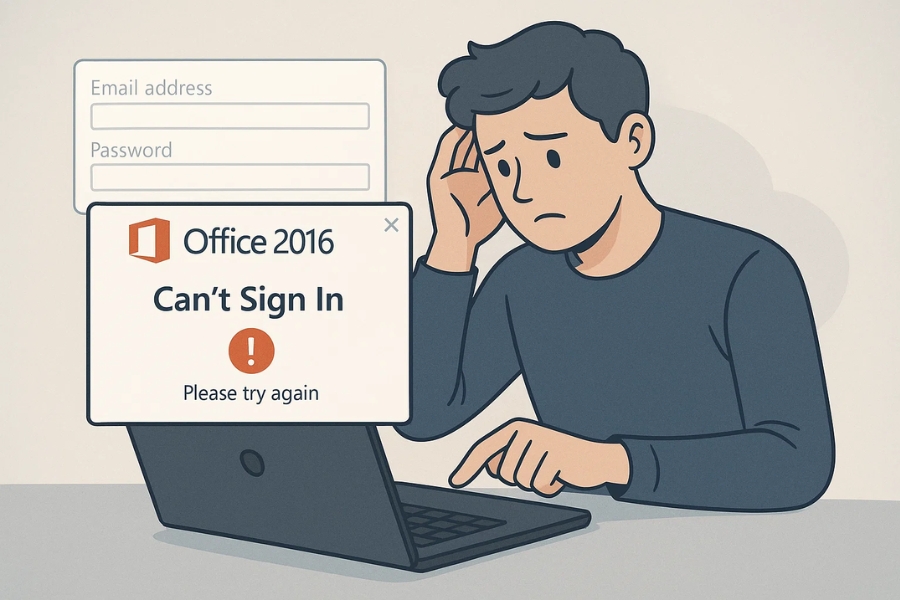 Hướng Dẫn Khắc Phục Lỗi Không Đăng Nhập Được Tài Khoản Microsoft Office 2016 5