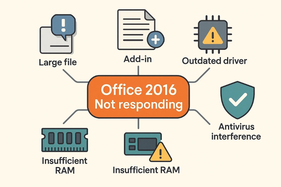 Cách sửa lỗi “Office 2016 Not Responding” nhanh gọn 5 Cách sửa lỗi “Office 2016 Not Responding” nhanh gọn 5