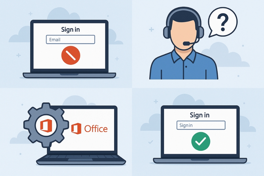 Hướng Dẫn Khi Không Đăng Nhập Được Tài Khoản Microsoft Office 365