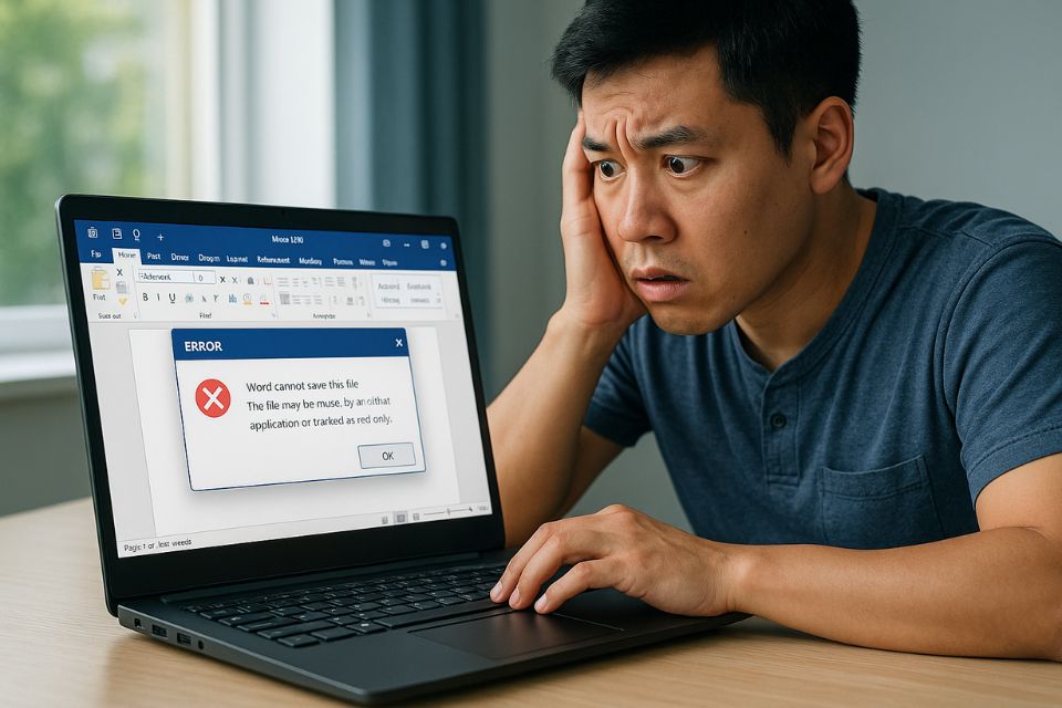 Lỗi Office 2019 không lưu được file 17