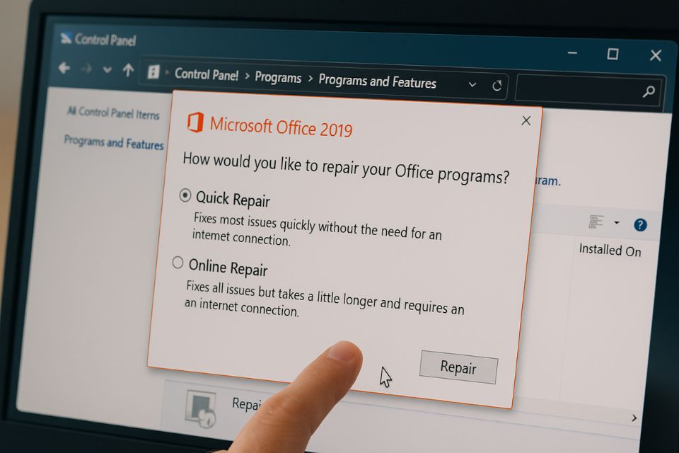 Lỗi Office 2019 không lưu được file 21