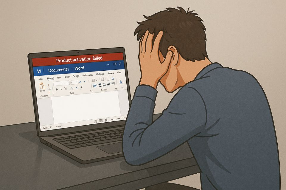Lỗi Product Activation Failed Office 2021 12