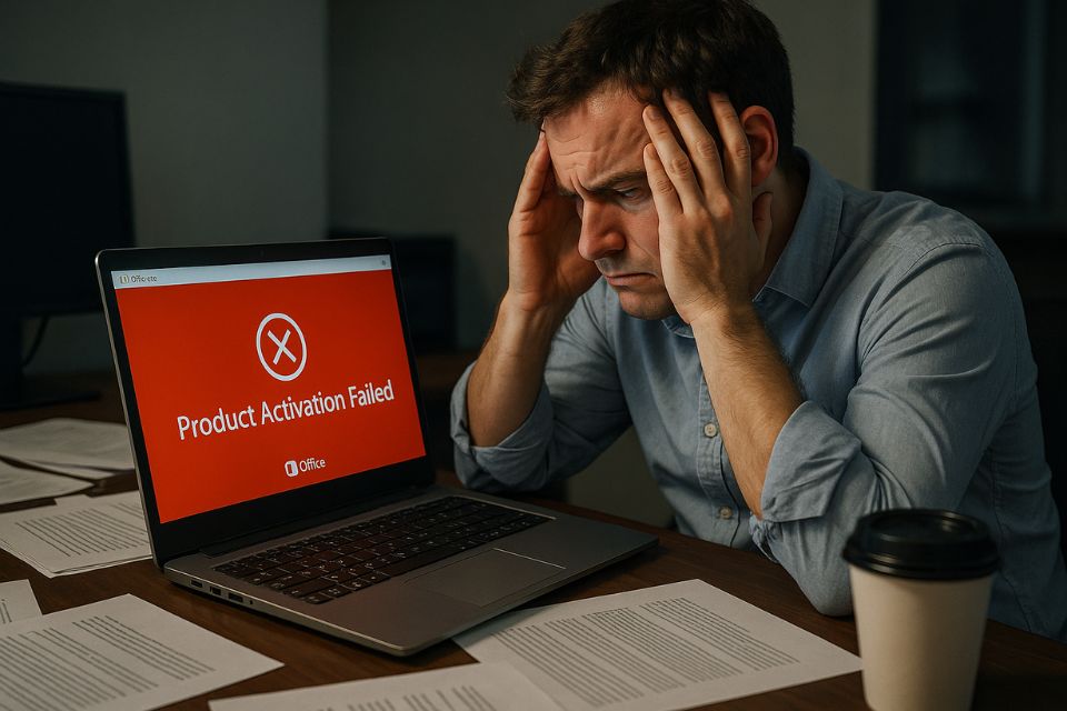Lỗi không thể kích hoạt bản quyền Office 365