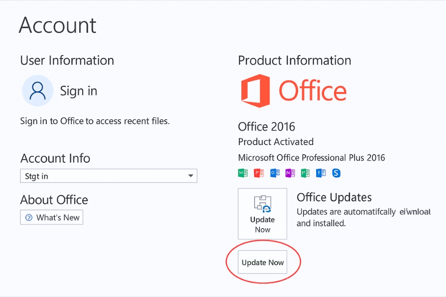 Sửa Lỗi Office Không Lưu Được File Trong Office 2016 