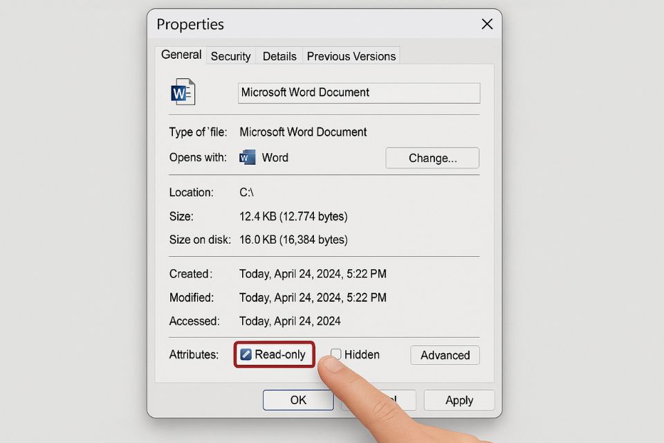 Sửa lỗi Office 2021 không lưu được file 7