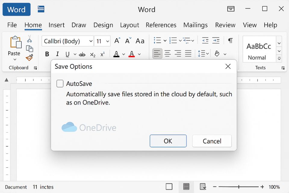 Sửa lỗi Office 2021 không lưu được file 9
