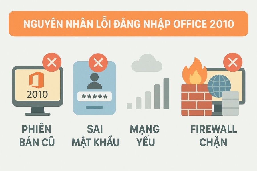 Sửa lỗi không đăng nhập được tài khoản Microsoft Office 2010