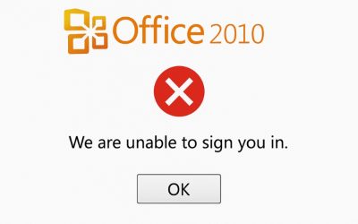Sửa lỗi không đăng nhập được tài khoản Microsoft Office 2010