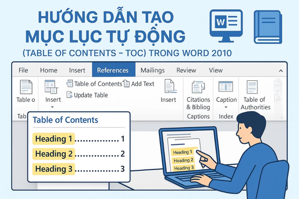 HƯỚNG DẪN SỬ DỤNG & TẠO MỤC LỤC TỰ ĐỘNG (TOC) TRONG WORD 2010