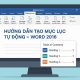 CÁCH TẠO MỤC LỤC TỰ ĐỘNG (TOC) TRONG WORD 2016 36