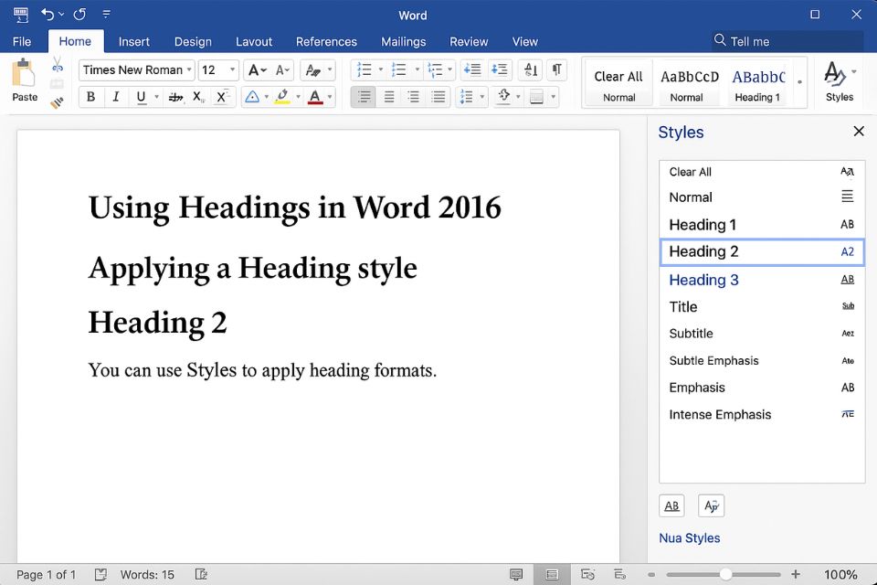 CÁCH TẠO MỤC LỤC TỰ ĐỘNG (TOC) TRONG WORD 2016 22