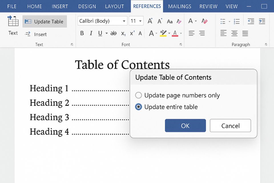 CÁCH TẠO MỤC LỤC TỰ ĐỘNG (TOC) TRONG WORD 2016 26